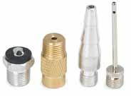 19324-1/4" NPT Female - 6" overall length - Offset dual head - 1/4" NPT Brass female coupler - (2) 1/4" NPT female plugs - (4) 1/4" NPT male plugs - Sports ball inflator and adaptor - Inflatable toy