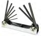 TITAN PRODUCTS Folding Hex Key Sets - High quality alloy steel with black oxide finish - SAE Sizes: - 0.