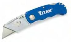 TITAN PRODUCTS 10 pc Utility Knife Blades - Heavy duty blades - Ideal for general purpose cutting 11034 - CARDED Master: 480 Inner: 40 UPC: 8-02090-11034-4 10 pc 18mm Snap-Off Knife Blades - 8