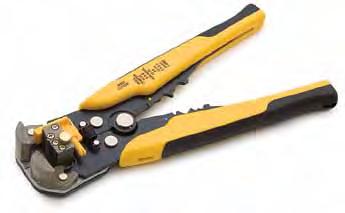 Stripper - Strips & cuts solid (AWG 8-20) & stranded wire (8-22ga) - Narrow, serrated plier nose to pull, loop & bend wire -