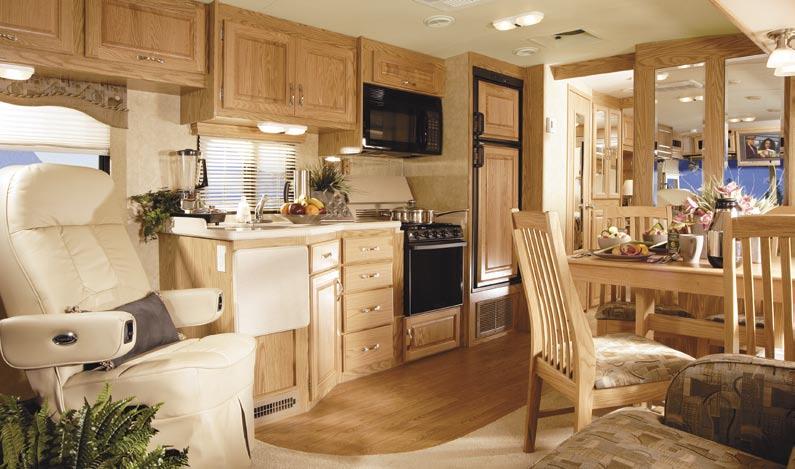 It also represents one of the best values available in a diesel RV today with its extensive list of impressive features which include an electric entry step, a rear-view camera with monitor and a 6.