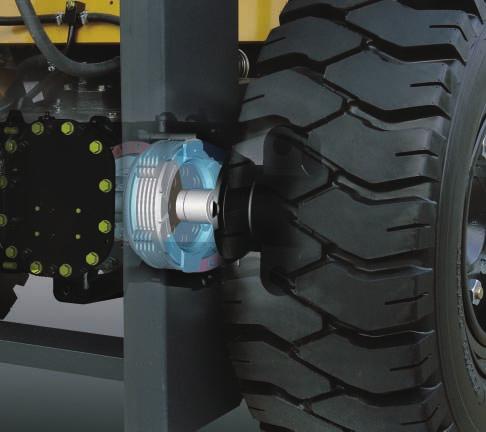 Excellent Durability for Demanding Work Rugged Design with High Rigidity The high rigidity mast, frame, front and rear axles ensure outstanding reliability even when performing heavy-duty work.
