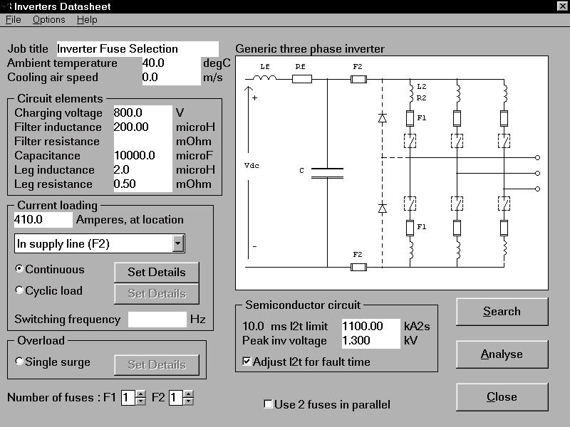 Problem solved using SAF/PE Fig.30 shows a typical datasheet for a 3-phase GTO inverter.