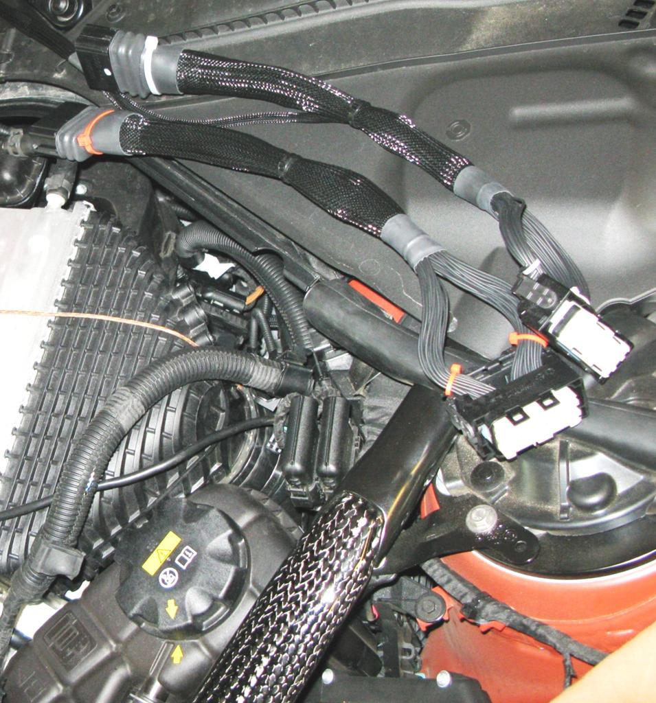 10. The DPT Harness has two interrupt sections that connect at the stock ECU. The two interrupt sections are color coded so you can put them in right locations.