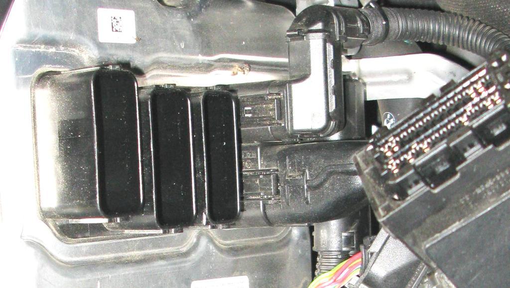 Disconnect the first three large connectors on each of the engine control units. See figures 6, 7 and 8.