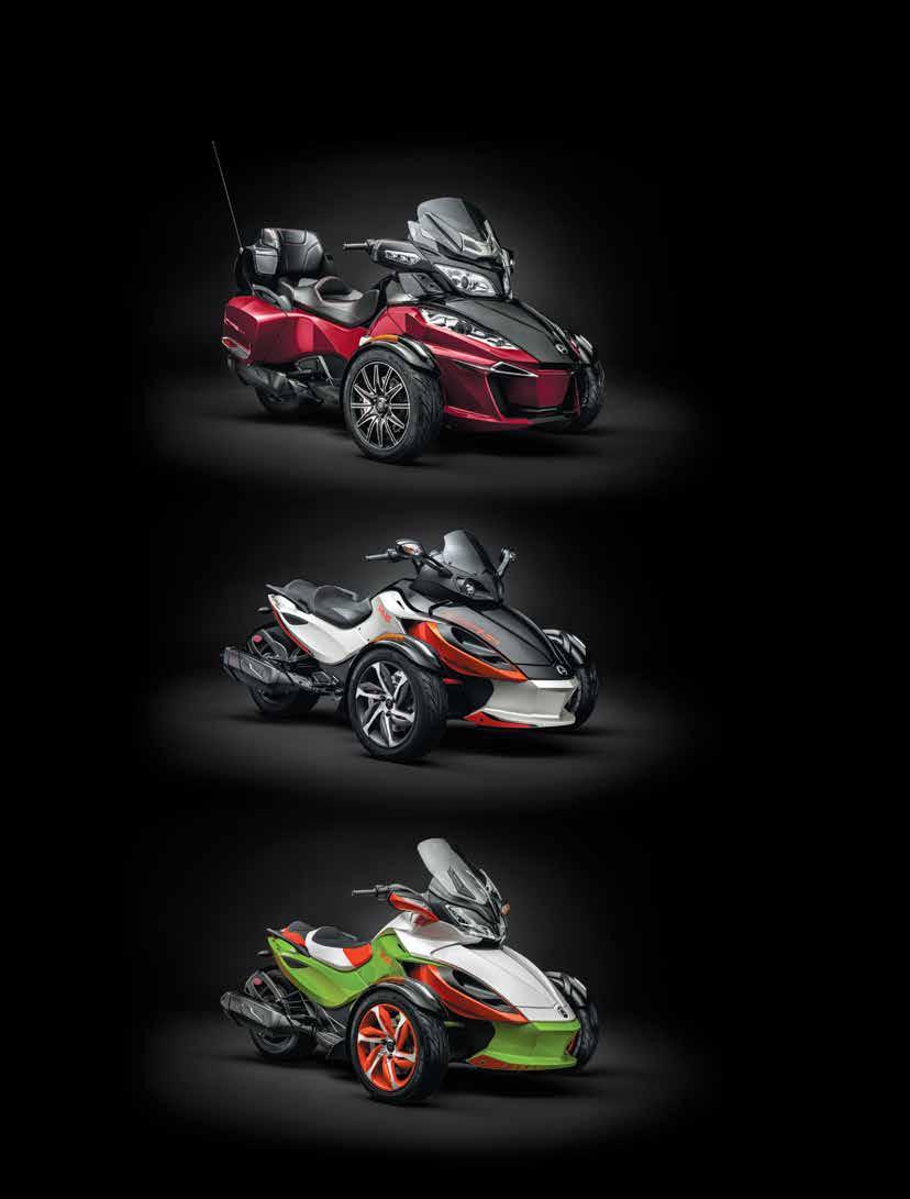 PRESENTING THE 2015 CAN-AM SPYDER LINE-UP FEATURING THE NEW SPYDER F3. EXHILARATION, HOWEVER YOU LIKE IT.