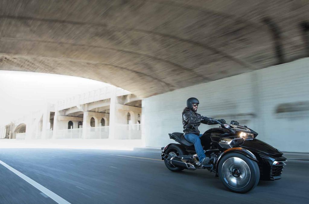 INTRODUCING THE ALL-NEW 2015 CAN-AM SPYDER F3 CRUISING RIDING POSITION. CUSTOM FIT. TOTAL FREEDOM AND CONFIDENCE.