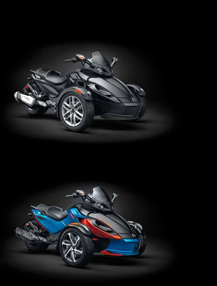 SPYDER RS KEY FEATURES: Rotax 998cc V-Twin Engine Semi-Automatic or Manual 5-speed Transmission with Reverse Traction Control, Stability Control and Anti-Lock Brakes Dynamic Power Steering FOX PODIUM