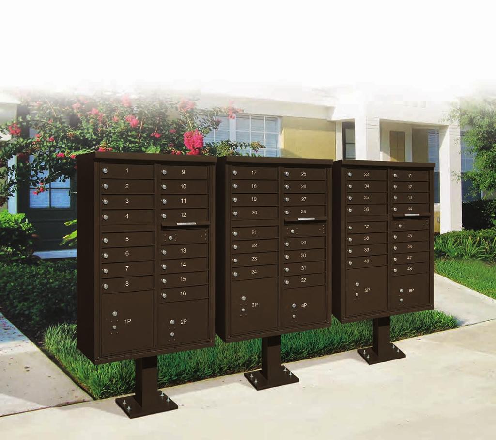 Cluster Box Units (CBU's) continued on pages 12-15 OUTDOOR PARCEL LOCKERS