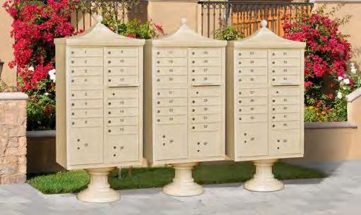 CLUSTER BOX UNITS (CBU's) SPECIFICATIONS & OPTIONS MAILBOX DOOR SIZES Each aluminum mailbox door includes a heavy duty five (5) pin cylinder cam lock with a dust/rain shield and three (3) keys.