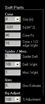 Soft Parts Design Tools The spider is defined by its standard specifications: Deflection