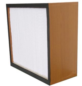 5 Extended Surface HEPA Filter Robust gal steel frame High efficiency, low pressure drop Stable laminar air flow out Filter media: glass fiber.