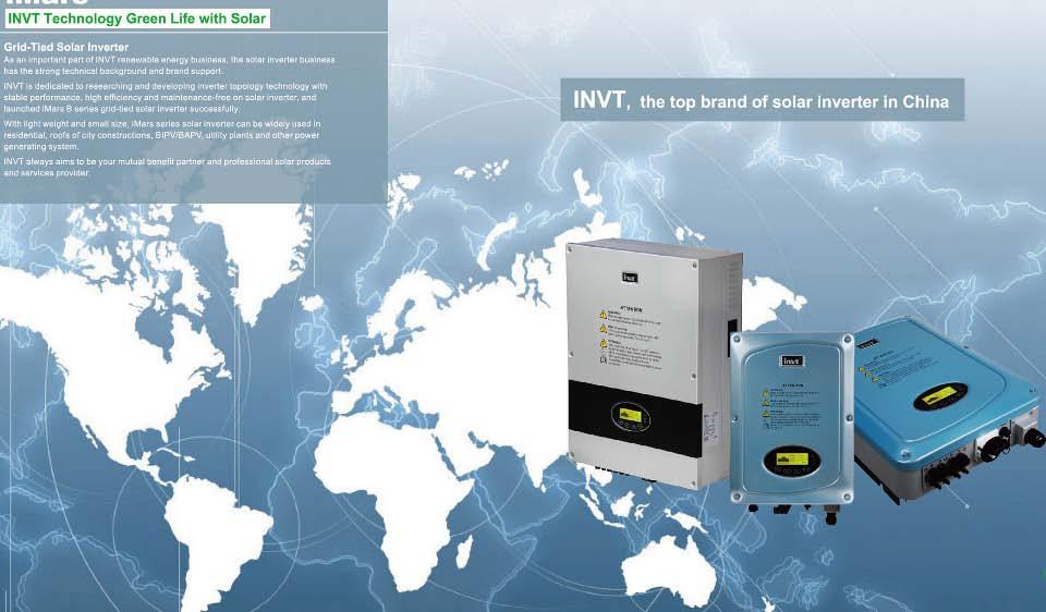 INVT Solar Inverter With years of experience in global operations, INVT will provide