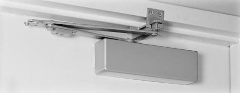 It is well suited for applications where weatherstripping or other hardware prevents the use of the standard Parallel Rigid (PR) soffit plate.