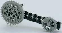 3 Even gears can be used as wheels! 4 There are two ways to make your wheels swivel.