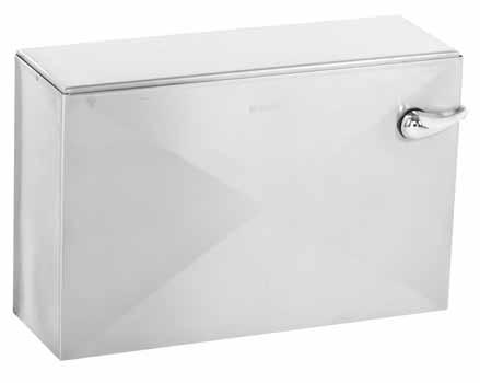SANITARYWARE Stainless Steel cistern LOW LEVEL CISTERN Grade 304 (18/10) Stainless Steel Low or high level cistern.