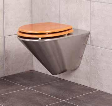 WC PANS CMPX592 - Standard Wall Hung Pan seat sold separately Each wall hung pan is supplied with a 3mm thick Stainless Steel wall fixing bracket.