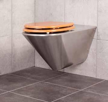 WC PANS CMPX594 - Wall Hung Pan for Disabled seat sold separately Each wall hung pan is supplied with a 3mm thick Stainless Steel wall fixing bracket.