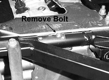 6. Next remove the bolt on top of the