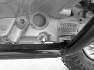 SERIAL NUMBER LOCATION You need to know the frame and engine serial numbers to get title documents for your ATV.