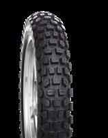 DUAL SPORT HF333 A confidence inspiring dual sport tire for those who spend more time in the dirt Flat tread blocks maximize surface area for grip and comfort Strategically placed blocks increase