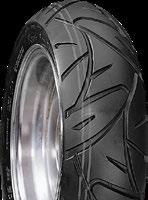 STREET RAIDER (DM1017) Sporty rear tire with impressive stability and grip Angled grooves provide directional performance Part Number Tire Size Ply Rating