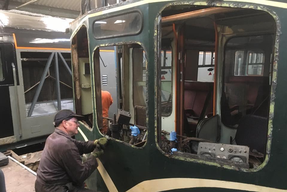 completed. Class 116 51138 (Great Central North): Guards van restoration continues on 51138.