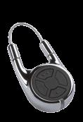 eyelet for key ring Textured surface black with chrome