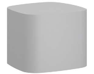 Coast Drum Tables Pebble : Long Pebble Accent Options Metal Kerf Cut Black Laminate Plinth Base Metal Plinth Accent Band Accent Band Base 3/4" 1/8" 3/4" 2" 2" Base Options (choose one base option