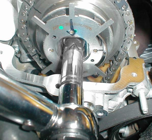 Refer to Step 6 of Removing the Stock Camshaft to reinstall them correctly. 6. Add more cam install oil to the entire length of the cam and adding more to the sections without lobes where the bearing caps will be placed.