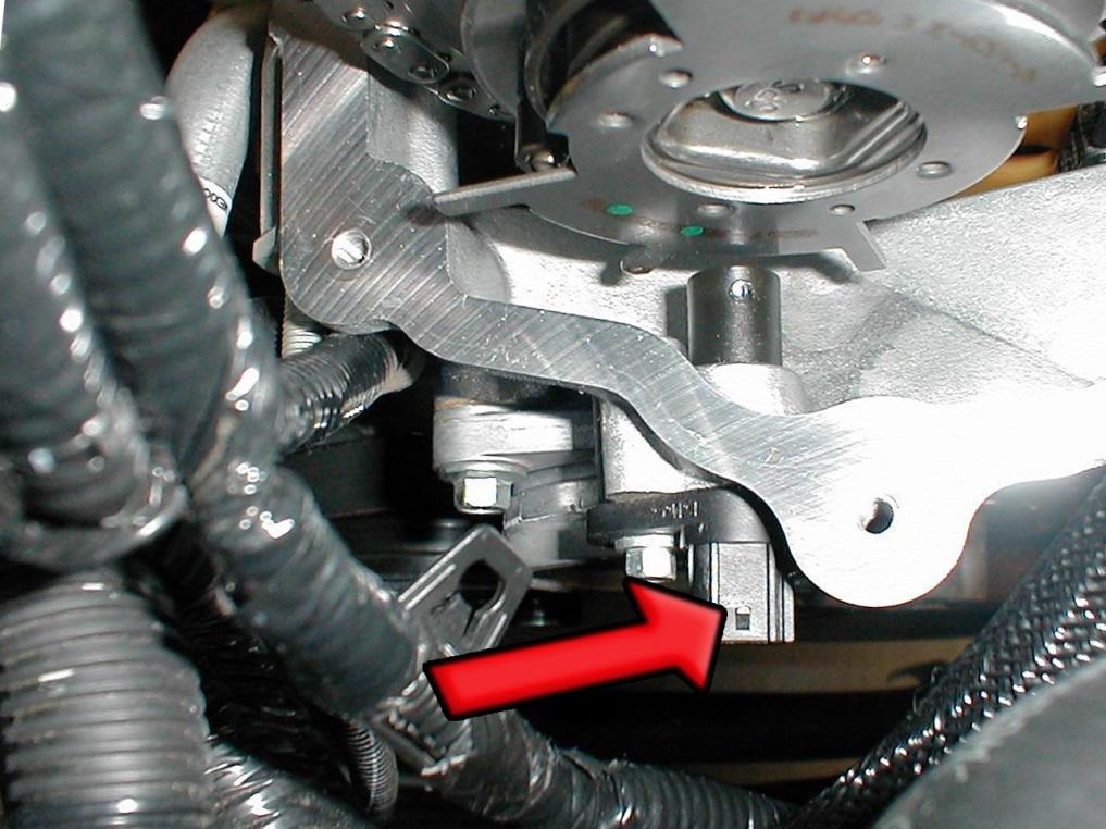 20. Unplug then unbolt both the left and right hand camshaft position sensor using an 8