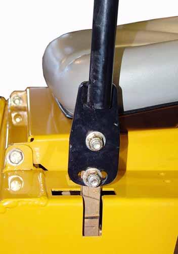 4-5), the upper control lever can be pivoted to fit the operator s personal preference. The steering control levers can also be adjusted up and down.