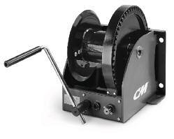 WINCHES Electric & Hand Wire Rope Winches SW-W WALL-MOUNTED WIRE ROPE WINCH Capacities: 176 to 2,204 lbs.