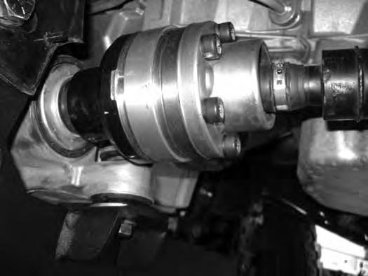 Reinstall the front driveshaft. Use factory hardware with loc-tite at the transfer case output.