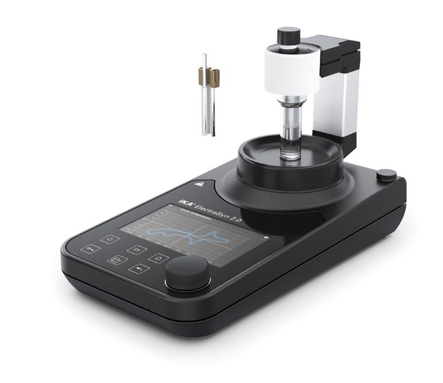 ElectraSyn 2.0 pro /// Your chemistry has potential A potentiostat, an analytical device and a stir plate in one: ElectraSyn 2.0 with lifetime warranty. LIFETIME WARRANTY! ElectraSyn 2.0 pro ElectraSyn 2.