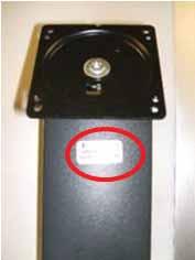 Neo-Flex Wall Mount Lift 60-577-195 LABEL LOCATION: On front of column