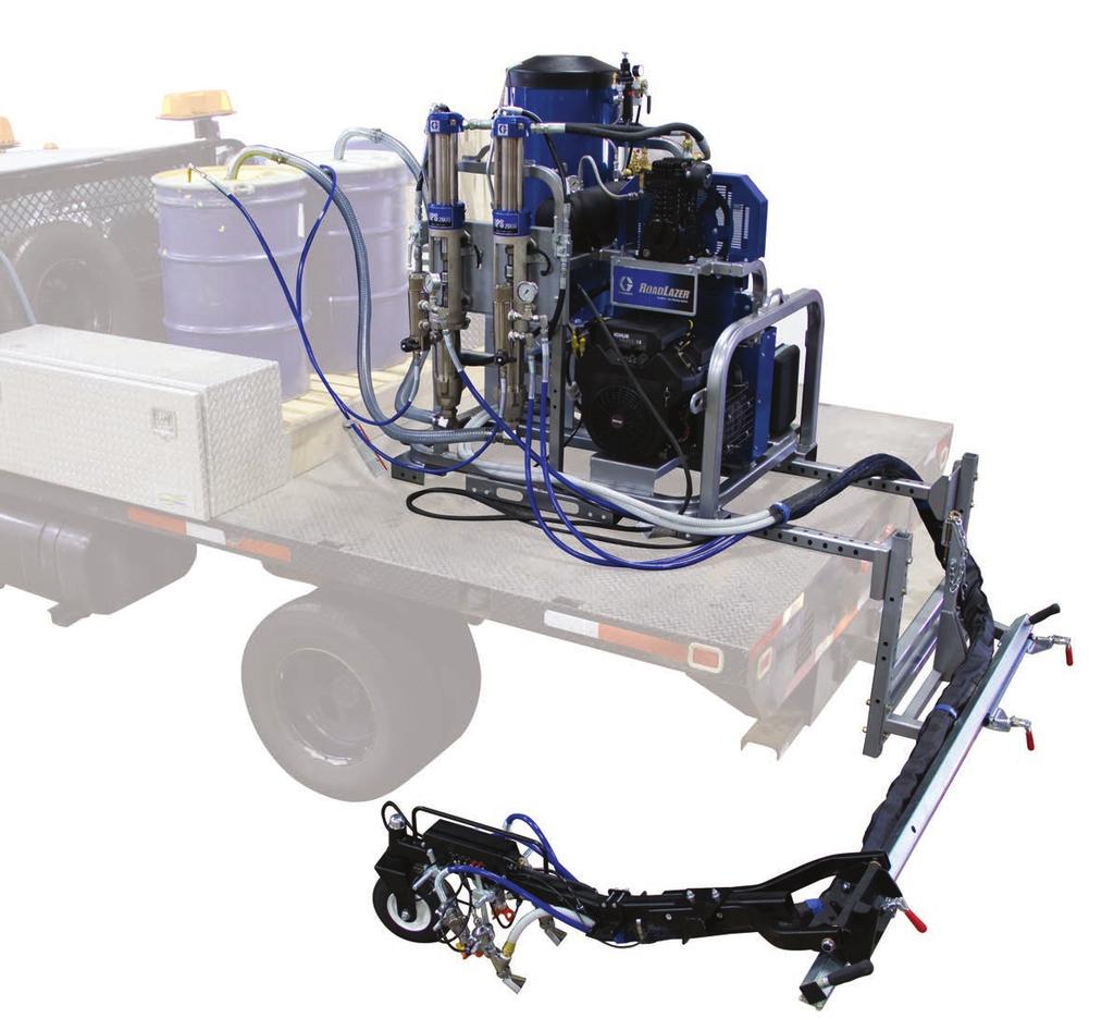 RPS Hydraulic System 5 GPM output 1-Pump RoadPak System Single-color applications OR 2-Pump RoadPak