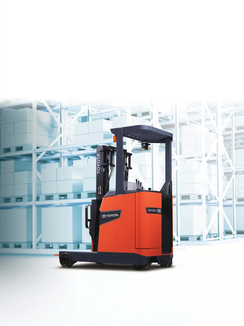 ELECTRIC POWERED REACH TRUCK Main Speciﬁcations Model 8FBR10 Operation Position kg Load Capacity Load Center Overall Width A