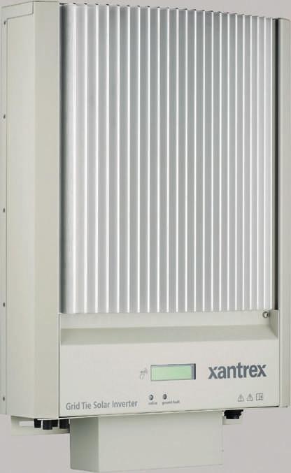 Xantrex GT Series Basic Grid-Tie System A basic grid-tie system consists of solar cells and a grid-tie inverter. Solar cells take the sun s energy and turn it into DC electricity.