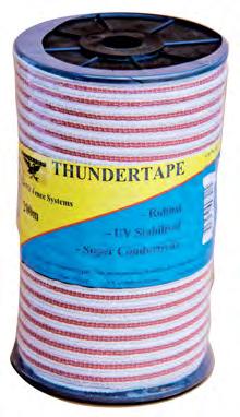Hot Tape & Poly Wire Specifications THUNDERBIRD POLY - Tapes, Wires and Braids Performance Chart Product Item # Length Colour Dia / Width Volts at start of fence Volts at 500m Volts at 1km Type of