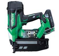 No gas. No compressor. Low running costs. Hitachi s most efficient finishing nailers ever!