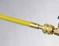 valve for attaching GLO-STICK capsule to service hose PC-0249 purge capsule EZ-25 hose/coupler with check
