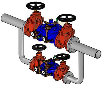 Specifications Features Materials Installations TYPICAL APPLICATION Typical pressure reducing valve station using two Zurn Wilkins Model ZW209 valves in parallel to handle a wide range of flow rates.