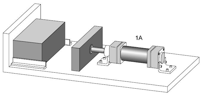 2 Task description: A single-acting cylinder with a large piston diameter is to clamp a workpiece