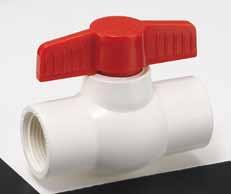Compact Ball Valve (BF) 2-pieces Compact Ball Valve (BV) ½ - 2 Compact and low cost or threaded end Color: White / Gray 2 ½ - 4 & 6 Easy to turn handle or threaded end Color: White / Gray NO PART