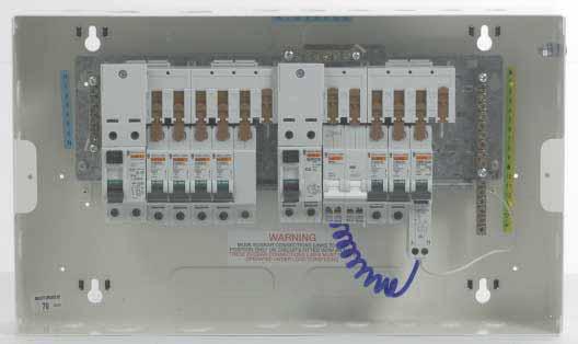 Isobar 4 Type A distribution board features Fully type tested conditional short circuit rating of 16kA to BS EN 60439 High performance MCB 10kA BS 60898 15kA BS 60947-2 in B, C or D curve single and