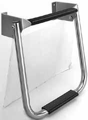 18017 18018 2 Step - 15" fold down 3 Step - 25" fold down 23054T 23056T $109.99 129.99 Stainless Steel Compact Two Step Transom Ladder Ideal for use on boats with small transoms.