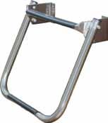 Ideal for providing that one step up that allows easy boarding from the water onto any transom platform. Fold-down ladder for convenient boarding. 1" diameter stainless steel.