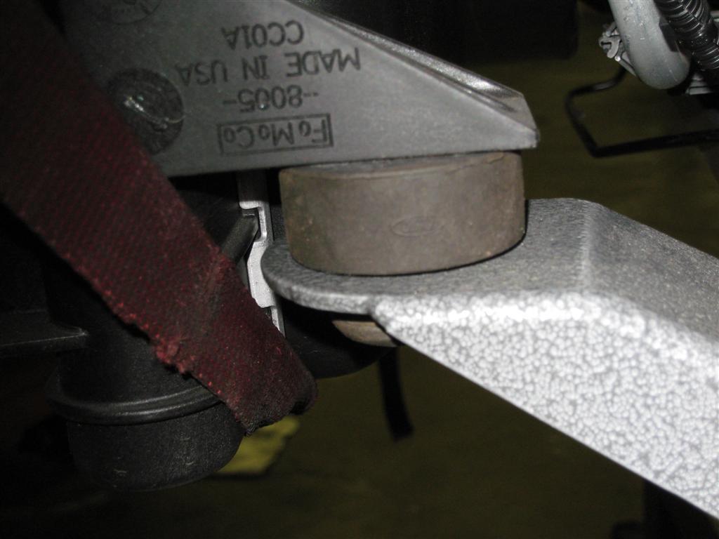 If using rubber mounts, the hole in the engine mount brackets on block may need to be enlarged on some models.