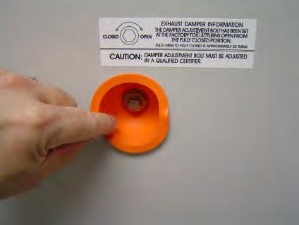 NEVER attempt to pull the seal out of the cabinet; the seal will be damaged or destroyed.